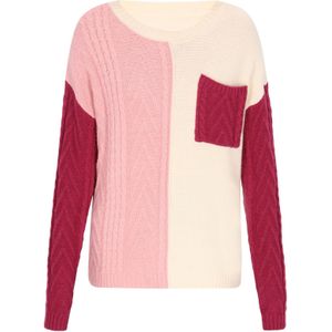 MYMO Trui  mauve / rosa / wit
