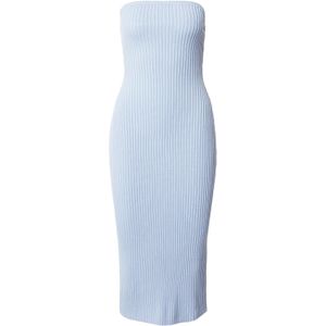 florence by mills exclusive for ABOUT YOU Gebreide jurk 'Gerbera'  lichtblauw