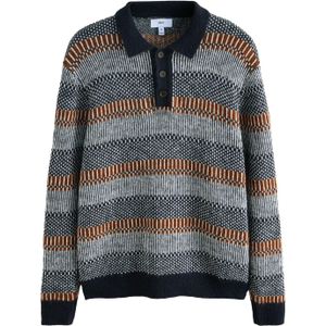 Next Trui  navy / cognac / wit