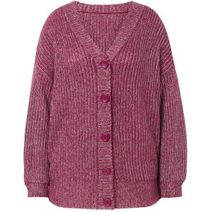 MIAMODA Gebreid vest  purper