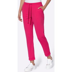 Capri Broek - Pink - 80% Polyamide 20% Elastaan - Steekzakken
