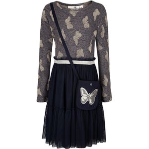 happy girls Jurk  navy / zilver