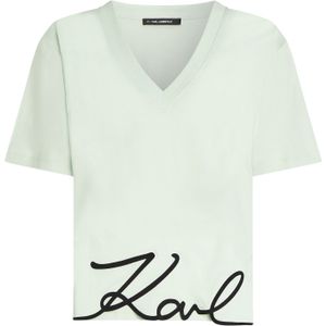 Karl Lagerfeld Shirt  mintgroen / zwart
