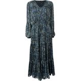 Apricot - Midi-jurk - All-over Paisleyprint - Tuniekhals - Lange Mouwen