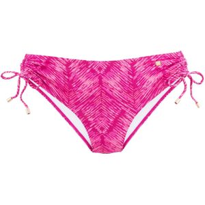 Look - Bikinibroekje - Bessenrood Gedessineerd - Recycling-Polyamide
