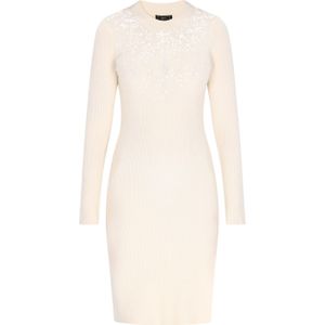 faina Gebreide jurk  offwhite