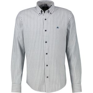 Lerros - Overhemd - Storm Blue - Herenoverhemd met Lange Mouwen