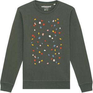 Watapparel Sweatshirt 'This is Art'  kaki / gemengde kleuren