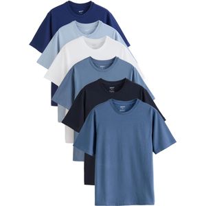 Next Shirt 'Essential'  marine / blauw denim / lichtblauw / donkerblauw / wit