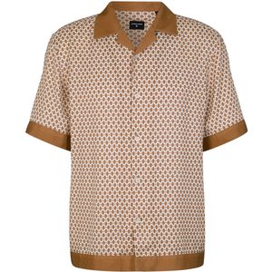 STRELLSON Overhemd 'Cao'  lichtbruin / wit