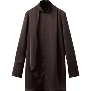 MANGO Jurk 'NICO'  chocoladebruin