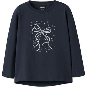 NAME IT - NMFVIPARTY - Shirt - Navy - Lange Mouwen