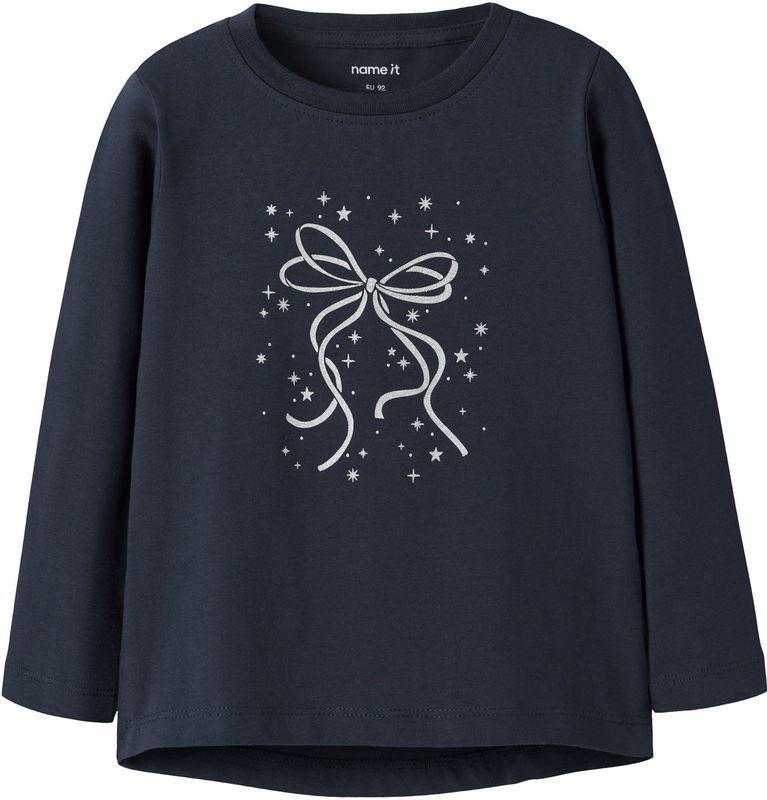 NAME IT - NMFVIPARTY - Shirt - Navy - Lange Mouwen