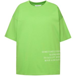 Studio Untold Shirt  groen / wit