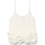 Top - O-hals - Mouwloos - Verstelbare Schouderbanden - Ruches - Relaxed Fit