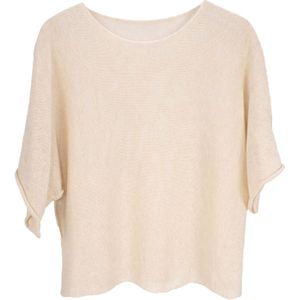 Seasons of April Trui 'Fleur'  crème