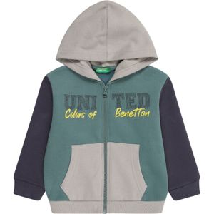 UNITED COLORS OF BENETTON Sweatvest  marine / geel / smaragd / zwart