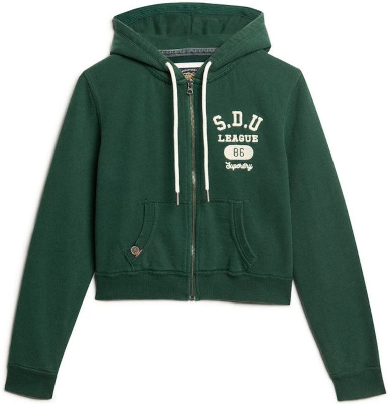 Superdry - W2012164A - Sweatshirt - Groen - Casual - Katoen