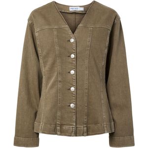 PIECES - SILKE - Tussenjas - Groen