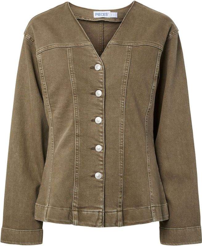 PIECES - SILKE - Tussenjas - Groen