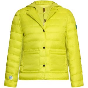 Cartoon Winterjas  neongeel