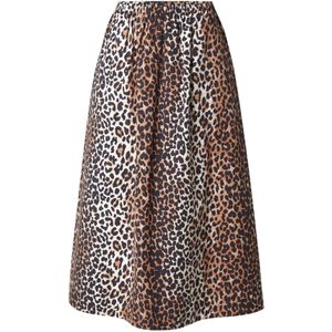 OUI Rok  camel / ecru / zwart