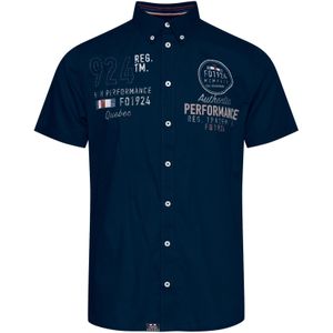FQ1924 Overhemd 'Rontus'  navy / wijnrood / wit