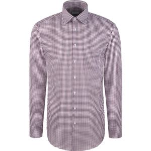 SEIDENSTICKER - Zakelijk Overhemd - Lila/Wit - Regular Fit - Lange Mouw