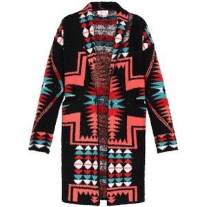 IZIA Gebreid vest  gemengde kleuren / zwart