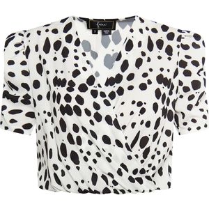 faina Blouse  zwart / wit