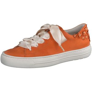 Paul Green Sneakers laag  oranje / wit