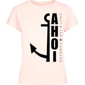 F4NT4STIC Shirt 'Ahoi Anker Knut & Jan Hamburg'  pink / zwart