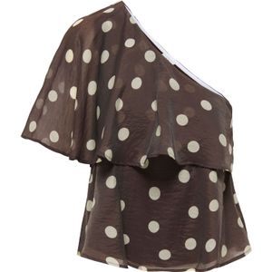 JDY Top 'JDYFAY'  bruin / wit