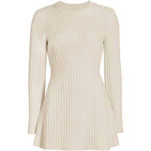 Imily Bela Gebreide jurk  crème