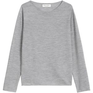 Marc O'Polo - Trui - Lichtgrijs - Slanke Pasvorm - Lange Mouw