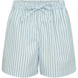 Levete Room Broek 'LAUREN 2'  lichtblauw / olijfgroen / wit