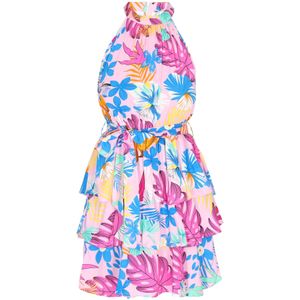 IZIA Zomerjurk  blauw / aqua / lila / rosé