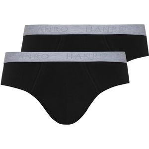 Hanro Slip 'Essentials'  zilvergrijs / zwart