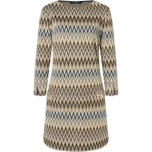 Ana Alcazar Jurk  chamois / blauw / wit