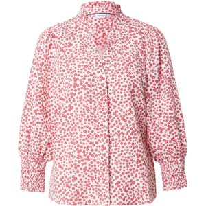 NÜMPH Blouse  rood / wit