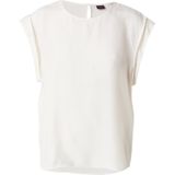 Open White - Blouse - Korte Mouwen - Regular Fit - Ronde Hals