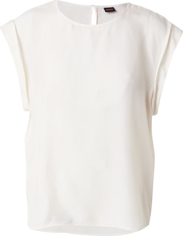 Open White - Blouse - Korte Mouwen - Regular Fit - Ronde Hals