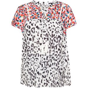 FELIPA Blouse  blauw / rood / zwart / wit