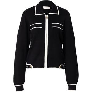 Liu Jo Gebreid vest  ecru / zwart