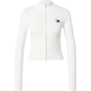TOMMY JEANS - TJW ZIP HIGH NECK CARDIGAN - Ecru - Vest