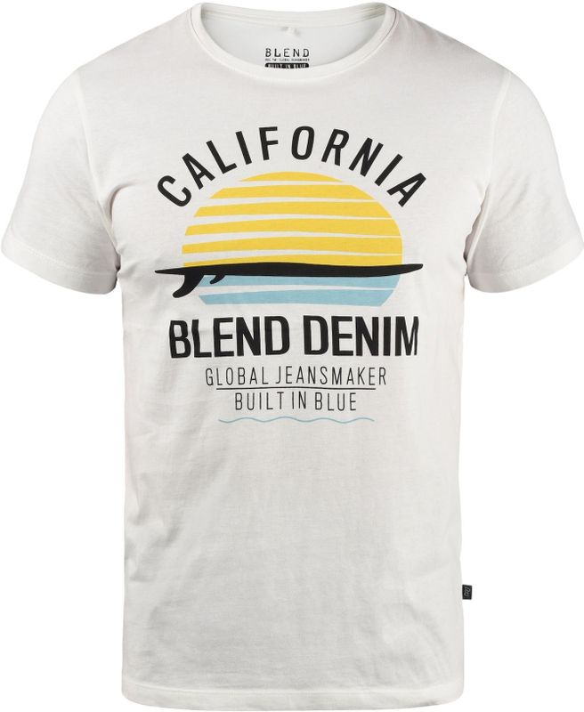 Blend - Califo - T-shirt - Heren - Korte Mouw - Met Print - Ronde Hals