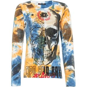 CIPO & BAXX Sweatshirt  blauw / geel / zwart