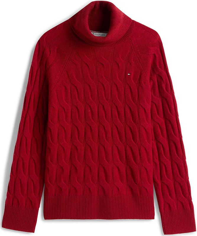 Tommy Hilfiger - Coltrui - Effen - Relaxed Fit - Zuivere Wol