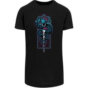 F4NT4STIC Shirt 'Harry Potter Neon Nagini'  cyaan blauw / lila / zwart / wit