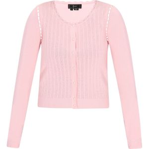 faina Gebreid vest  pink